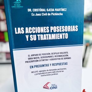 LAS ACCIONES POSESORIAS Y SU TRATAMIENTO